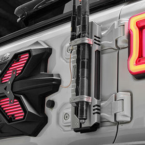 SXMA JL1233 support trois en un argent alliage d'aluminium hayon charnière mât support antenne support pour <span class=keywords><strong>Jeep</strong></span> W rangler JL 18 + - Product Image 5