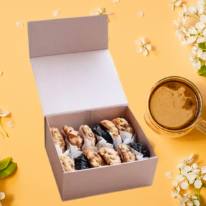 Caja de embalaje de papel de Arte de gama alta más vendida para comida para pastel, nueces, donuts, Sushi, pastelería, panadería, galleta, <span class=keywords><strong>Brownie</strong></span> con insertos - Product Image 2