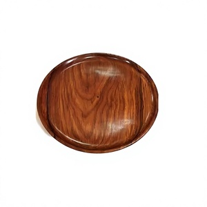 Plato de presentación redondo de madera de diseño moderno y calidad premium al precio más bajo - Product Image 1
