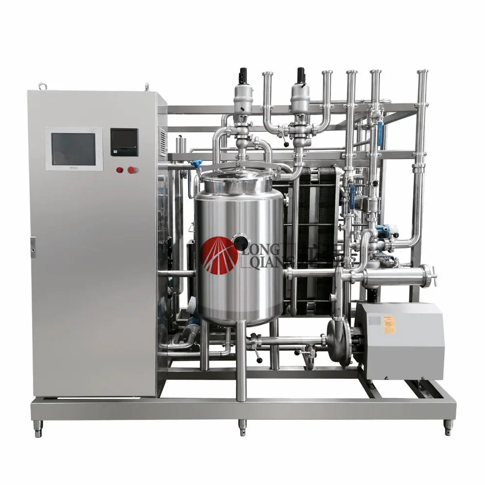 500l दूध Pasteurization खाद्य प्रसंस्करण में पेय Soymilk कोको पानी बियर Pasteurizer के लिए अंडा तरल