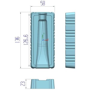 ถาดพลาสติกใส่ครีมขนาด 20 กรัม, กล่องบรรจุภัณฑ์พลาสติกสำหรับยา, กล่องบรรจุภัณฑ์แบบพลาสติกขึ้นรูปพร้อมแผ่น PET, กล่องพลาสติกขึ้นรูปด้านใน - Product Image 4