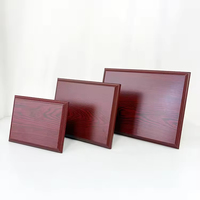 Plaque personnalisée avec logo personnel Certificat souvenir d'anniversaire d'entreprise Plaques en bois Trophée commémoratif
