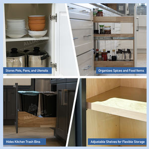 WEOS30&WEOS36 Wall End Open <b>Shelf</b> U.S. Warehouse Fast Shipping Wall Cabinet RTA Wall Mounted Kitchen Cabinets Ready To Assemble - Product Image 5