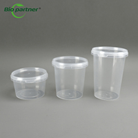 Groothandel ronde wegwerpveilige afsluitbare hete soepbeker plastic verpakking deli container schaal met manipulatiebeveiligde deksel