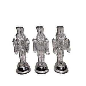 <span class=keywords><strong>Casse</strong></span>-noisette en acrylique transparent éclairé par LED de 6.1 "avec base en argent doré électrique - Product Image 1