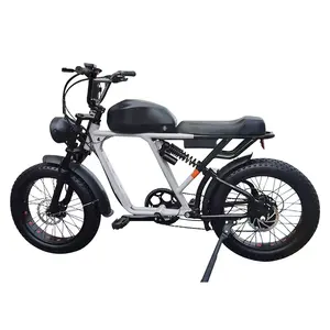 YIYKEN 48V 1000w 73 KENDA 20 inch lithium battery super retro fat tire ebike electric mountain bike for men