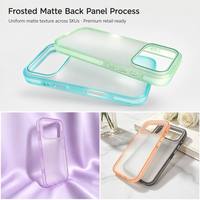 Coque arrière pour iPhone 17 Pro Max, personnalisable, en acrylique mat, surface douce au toucher, prête à l'impression