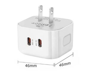 หัวชาร์จเร็ว 20W USB C สำหรับ iPhone 15 16 Pro Max หัวชาร์จแบบเสียบผนัง EU US UK TYPE C ช่องเสียบ USB C คู่ ชาร์จได้หลายอุปกรณ์ - Product Image 6