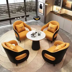 Nordic Reception e sedia moderna Casual divano per gli ospiti piccola combinazione di semplice divano per la negoziazione di affari divano