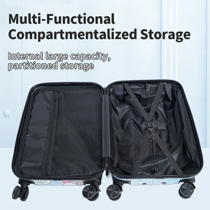 Juego de Maletas de <span class=keywords><strong>Viaje</strong></span> Expandibles Ligeras de ABS Impresas en Fábrica, 3 Piezas, Gran Capacidad, OEM Disponible - Product Image 2