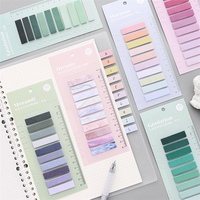Blocs de notes colorés personnalisés en gros Notes autocollantes amovibles avec règle