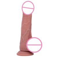 Dildo réaliste imperméable avec base à ventouse puissante, en matériau vert, de haute qualité, jouet sexuel portable pour adultes