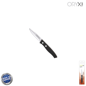 Coltello da cucina Aspen, lama in acciaio inossidabile, 8 cm, nero - Product Image 1