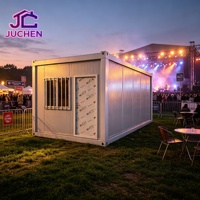 Maison préfabriquée amovible imperméable, bureau de chantier modulaire en acier portable