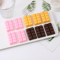 Modèle de chocolat de simulation, autre décoration cadeau, barre de chocolat, plateau de desserts, accessoires de photographie pour vitrine, PVC, pour les 8-13 ans