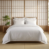 Draps d'hôtel en coton 100% de luxe, doux, 40S 200TC, blancs, de la marque JF, vente en gros, sur mesure
