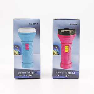 Plastic flashlight, multi-colored emergency <b>light</b> with <b>pull</b> ring battery, suitable for home, outdoor, and camping. - Product Image 4