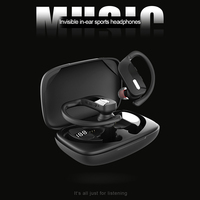 T17 Vente CHAUDE Casque Sans Fil BT5.0 LED Affichage de Puissance pour Téléphones Intelligents Crochet d'Oreille Casques Sport Gaming Écouteurs