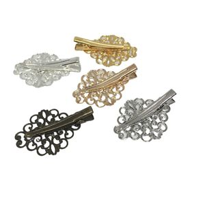 Clip per <span class=keywords><strong>Capelli</strong></span> a Forma di Fiore Diamantato Placcate in Rame Linbing, Accessori per <span class=keywords><strong>Capelli</strong></span> Saldati, Accessori Antichi all'Ingrosso - Product Image 5