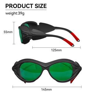 Kính bảo hộ mắt chống tia laser, chống sương mù, hàn, loại bỏ lông bằng IPL, đạt tiêu chuẩn CE EN207 Ansi Z87, chống bức xạ hồng ngoại OD5 OD7 808 1064nm - Product Image 5