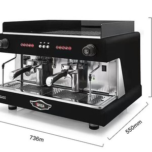 Máquina de café comercial semiautomática Wega Pegaso Plus de doble cabezal, 736 mm x 550 mm, para negocios de alimentos. - Product Image 1