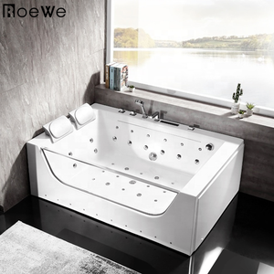 Wasserfall Surfing <span class=keywords><strong>SPA</strong></span> Badewanne Luxus Villa Indoor Luftsprudel-Massage-Badewanne mit Whirlpool-Wanne - Product Image 2