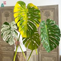Daun Monstera Plastik Buatan Tangan, Hiasan Gantung Rumah, Dekorasi Pernikahan, Perayaan, Tahan Lama