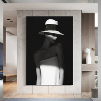 Mode créative peinture décorative féminine cadres de salon modernes photo art mural grande peinture suspendue
