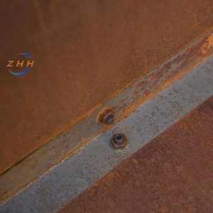 Almacenamiento de leña de acero Corten Refugio de madera Estante de leña Estantería de madera Pantalla de privacidad, bajo mantenimiento. - Product Image 3