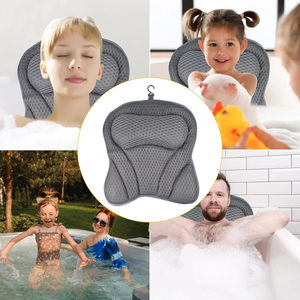 Oreiller de bain en maille 4D avec <span class=keywords><strong>ventouse</strong></span> <span class=keywords><strong>Coussin</strong></span> de <span class=keywords><strong>baignoire</strong></span> complet pour un confort et une esthétique améliorés dans la salle de bain - Product Image 5