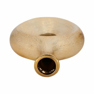 Vaso in ceramica con design cavo per l'arredamento di soggiorno o ufficio - Product Image 6