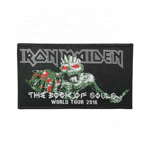 パンクロックヘビーメタル音楽バンド刺繍パッチ工場カスタム織りパッチ服用ツリッシュ帽子用 - Product Image 5