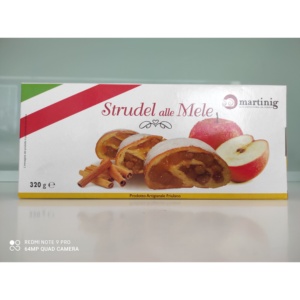 MARTINIG Strudel de Manzana Fresca con Canela 320g Caja de Postres Artesanales Refrigerados - Product Image 1