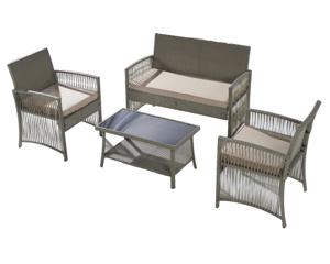 Conjunto de Muebles de <span class=keywords><strong>Jardín</strong></span> Modernos para Exteriores, Terraza de Hotel o Villa, Sofá de Ratán - Product Image 1