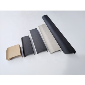 Pegangan Kabinet Dapur Aluminium Hitam 5.9 inci, Tahan Lama, Pemasangan Belakang, untuk Dekorasi Kabinet - Product Image 3