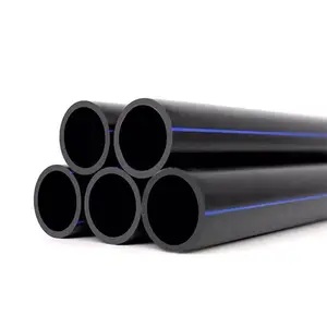 Manufacture Plastic Pipe Wholesale Black Pe Plastic Pipe 160mm HDPE Pipe SDR11 For Water Supply
