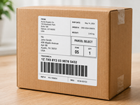 Etiquetas de Envío Impermeables Personalizadas 4x6, Etiquetas de Código de Barras para Impresora Térmica, Etiquetas Autoadhesivas para Logística