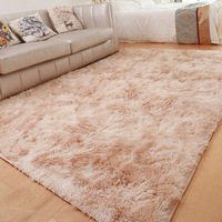 Tapis INS Minimaliste Nordique Couleur Unie en Fourrure Soyeuse Style Instagram Lavable en Machine pour Chambre à Coucher, Canapé, Chambre Pleine Taille, Chevet, Baie