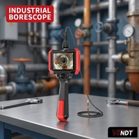 360 °   Endoscope industriel articulé, écran HD portable de 5 pouces, caméra de boroscope étanche IP67 pour l'inspection des canalisations