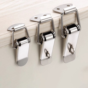 Fermoir à bec de canard en acier inoxydable 304, boucle de fixation pour boîte en bois, serrure de boîte à outils, serrure à boucle, accessoires de quincaillerie pour le stockage - Product Image 3