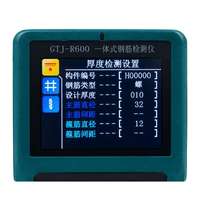 Détecteur de Fers à Béton Intégré, Localisateur de Fers à Béton pour Inspection de la Construction avec Scanner Numérique LCD et Compteur de Couverture GTJ-R600