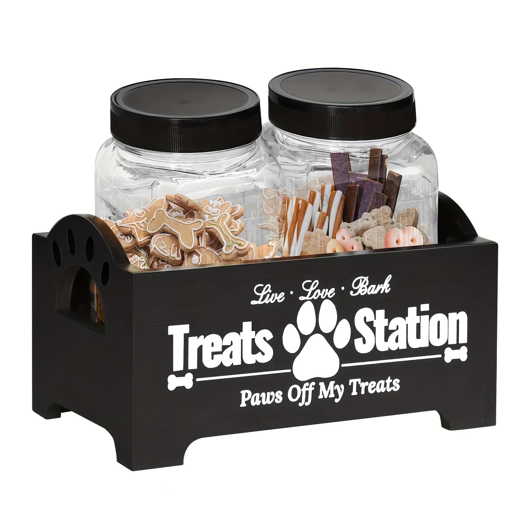 Pet Supplies Dog Food Container Decorative Wooden Pet Food Storage
