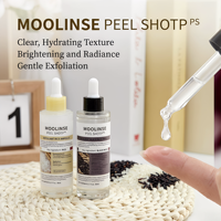 Ampoule de riz noir de soins de la peau coréens de marque privée + ampoule de riz blanc: Essence d'élimination des points noirs et de la peau morte pour le visage et le corps