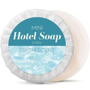 Manufacturer Customized Round White <b>Bar</b> Soap 20g 25g Travel Mini Hotel Disposable ISO9001 Certified <b>Portable</b> - Product Image 1