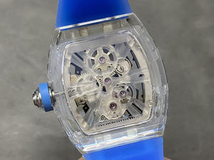 Reloj de Lujo para Hombre con Movimiento Tourbillon ETA, Automático, con Alarma, Analógico, Estilo Hip Hop, Caja de Acero Inoxidable y Correa de Goma de 18 mm, Cristal de Zafiro - Product Image 5