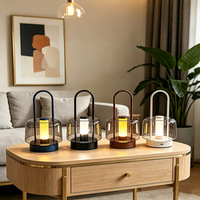 Lampe de bureau rechargeable en métal, lumière portable, 3 couleurs, luminosité réglable, commande tactile, type-C, lumière d'ambiance nocturne