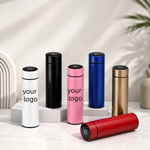 500ml Stainless Steel Insulated Vacuum <b>Flask</b> LED Digital Temperature Display Reminder Smart Eco-Friendly Office Cup Water <b>Bottle</b> - Product Image 1