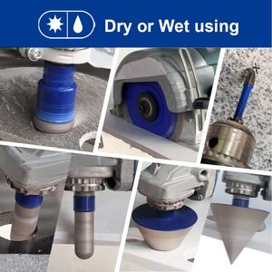 Juego de Brocas de Núcleo de Diamante Soldadas al Vacío de 5/8''-11 Hojas de Sierra <span class=keywords><strong>Coronas</strong></span> de Diamante <span class=keywords><strong>para</strong></span> Granito Mármol Piedra y Porcelanato - Product Image 6