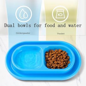 Bol <span class=keywords><strong>anti</strong></span>-fourmis léger en plastique avec barrière <span class=keywords><strong>anti</strong></span>-déversement pour animaux de compagnie, pour chats et chiens, utilisation intérieure et extérieure - Product Image 6