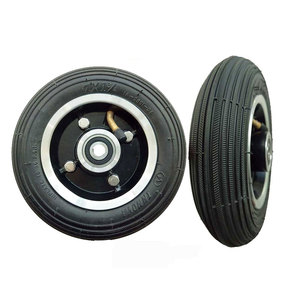 200x50mm Nhôm bánh xe khí nén trống phanh Giày lăn/vòng bi hình cầu 200kg tải công suất cho - Product Image 6